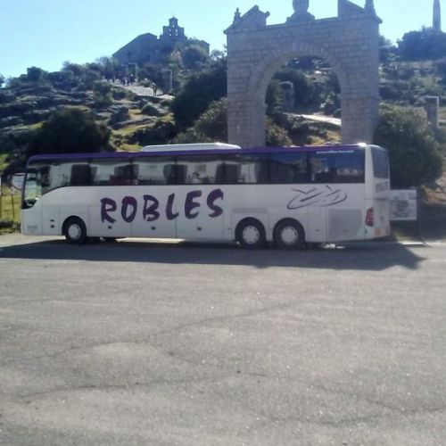 Imagen lateral de uno de nuestros autobuses de tres ejes